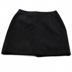 Size 12 leather black Marquis suede skirt
